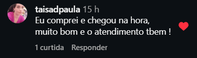 Comentário Instagram
