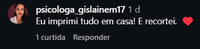 Comentário Instagram